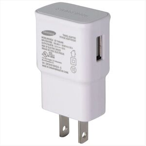 Samsung (5V/1.55A) Single USB Wall Charger / Travel Adapter - White (EP-TA50JWE)